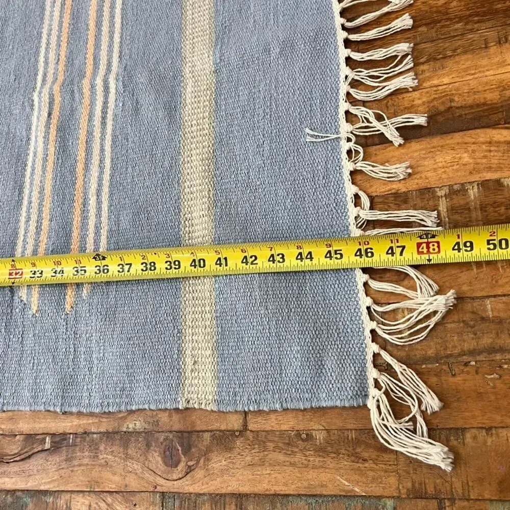 Vintage Handwoven Area Rug 48 x 28